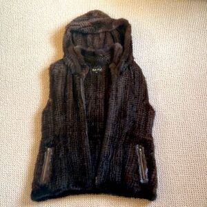 COPY - Belle Fare real mink fur hooded vest